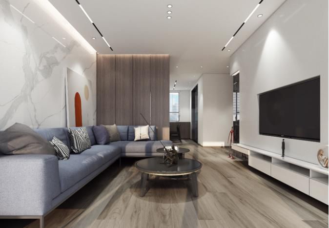 優(yōu)雅而多功能的木質(zhì)電視墻，適用于多種用途